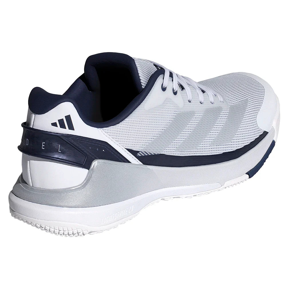 Men's Crazyquick LS Padel Shoes Core White and Dark Blue-Footwear-Adidas-JR2127-S26-4-Tennis Express