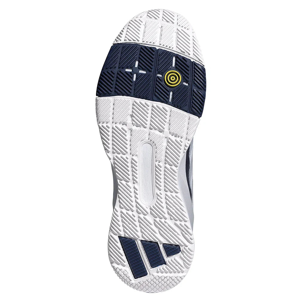 Men's Crazyquick LS Padel Shoes Core White and Dark Blue-Footwear-Adidas-JR2127-S26-5-Tennis Express