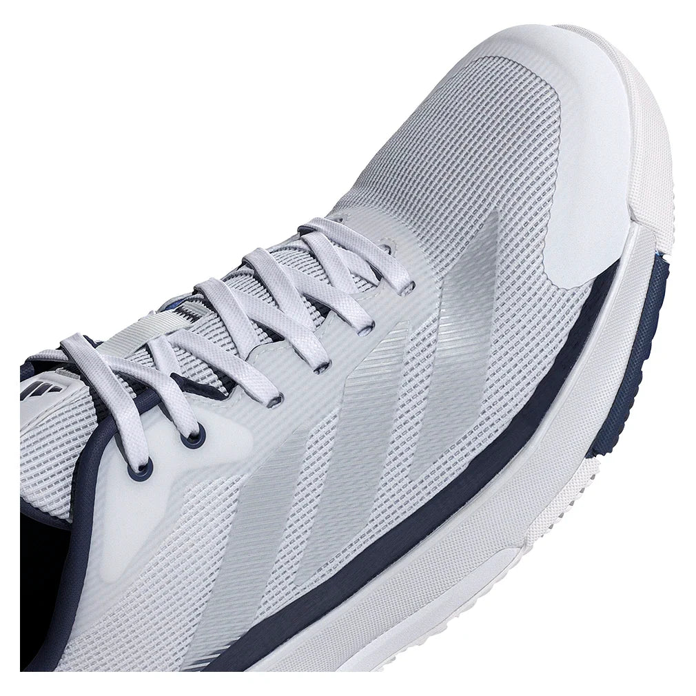 Men's Crazyquick LS Padel Shoes Core White and Dark Blue-Footwear-Adidas-JR2127-S26-6-Tennis Express