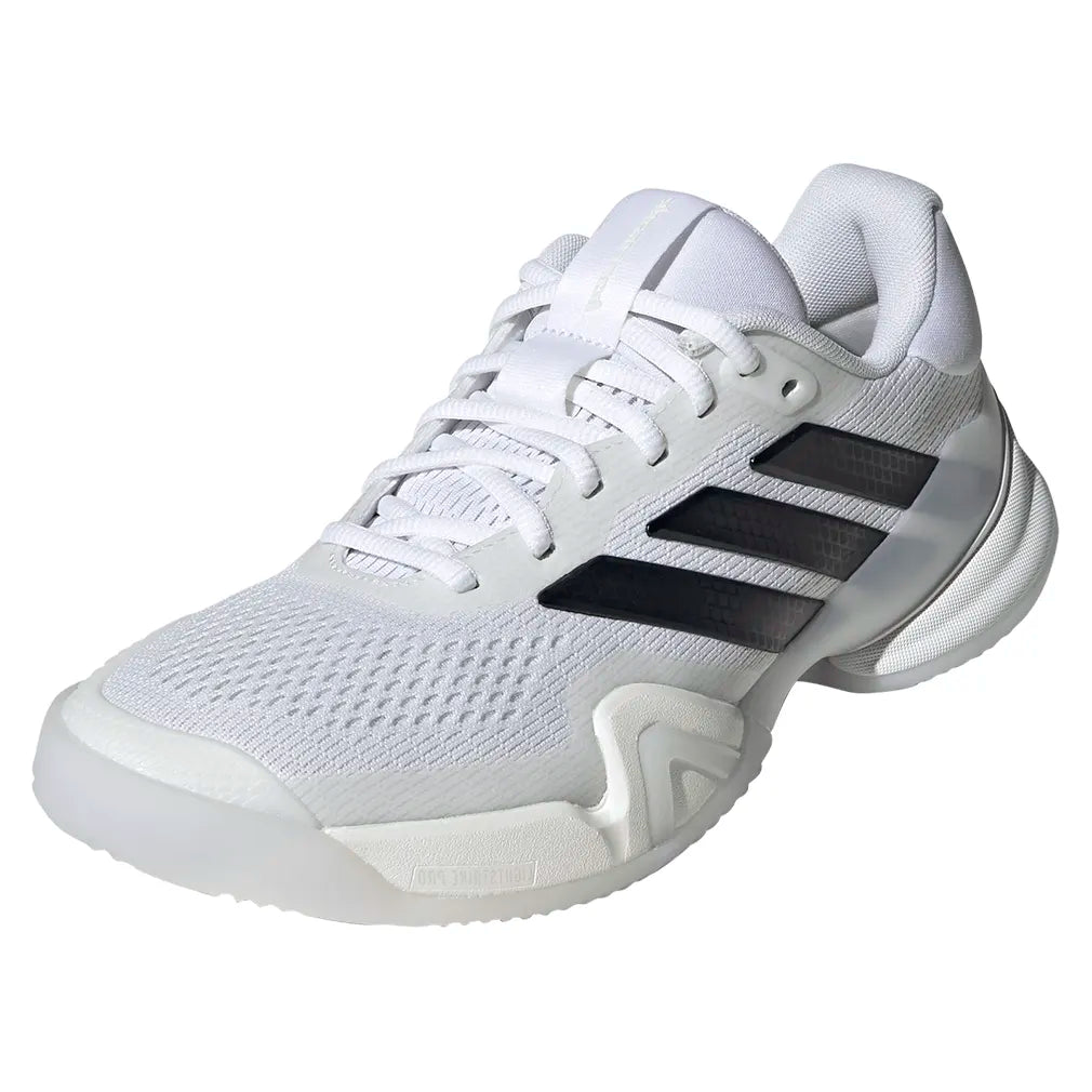 Women's Barricade 14 Clay Tennis Shoes Core White and Black-Footwear-Adidas-JR4444-S26-y-Tennis Express