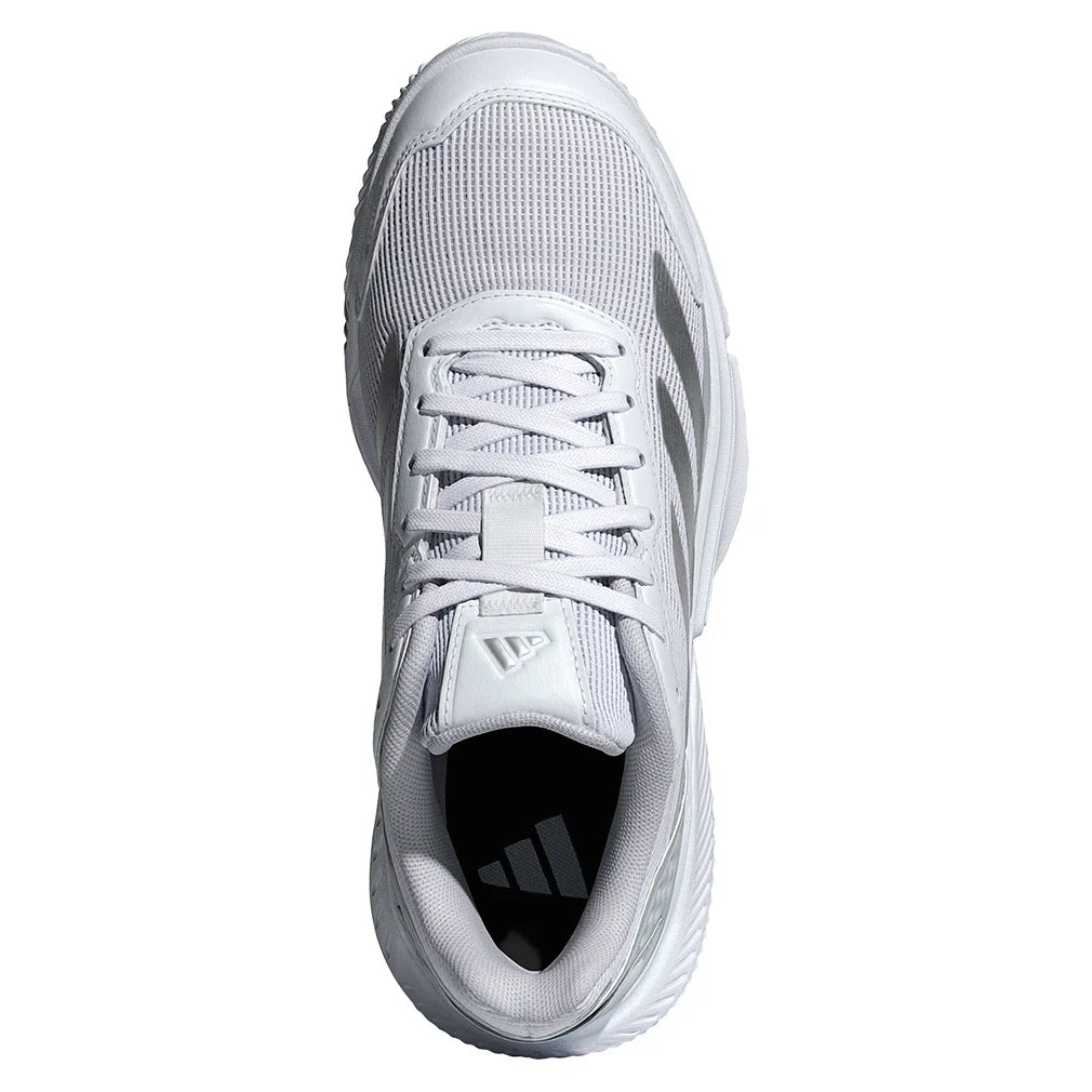 Women's Courtquick Padel Shoes White and Silver Metallic,Footwear,Adidas,,,Tennis Express,JR4658_3