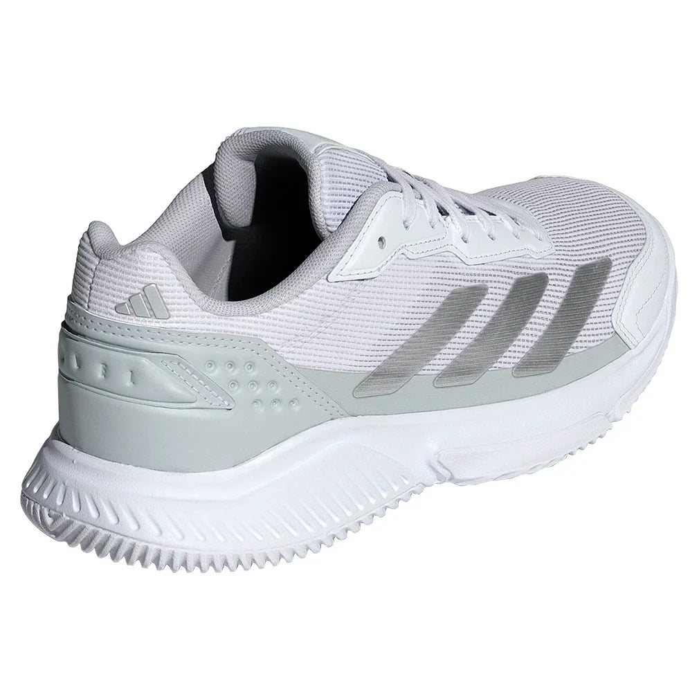 Women's Courtquick Padel Shoes White and Silver Metallic,Footwear,Adidas,,,Tennis Express,JR4658_5