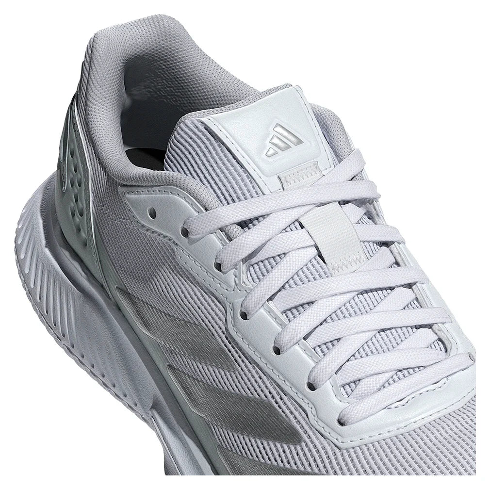 Women's Courtquick Padel Shoes White and Silver Metallic,Footwear,Adidas,,,Tennis Express,JR4658_8