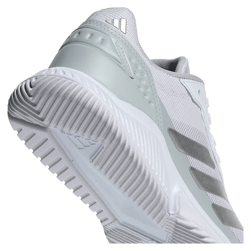 Women's Courtquick Padel Shoes White and Silver Metallic,Footwear,Adidas,,,Tennis Express,JR4658_9