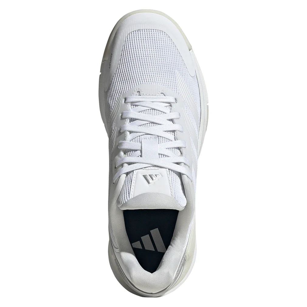 Women's Crazyquick LS Padel Shoes Core White and Zero Metallic-Footwear-Adidas-JR4659-S26-3-Tennis Express