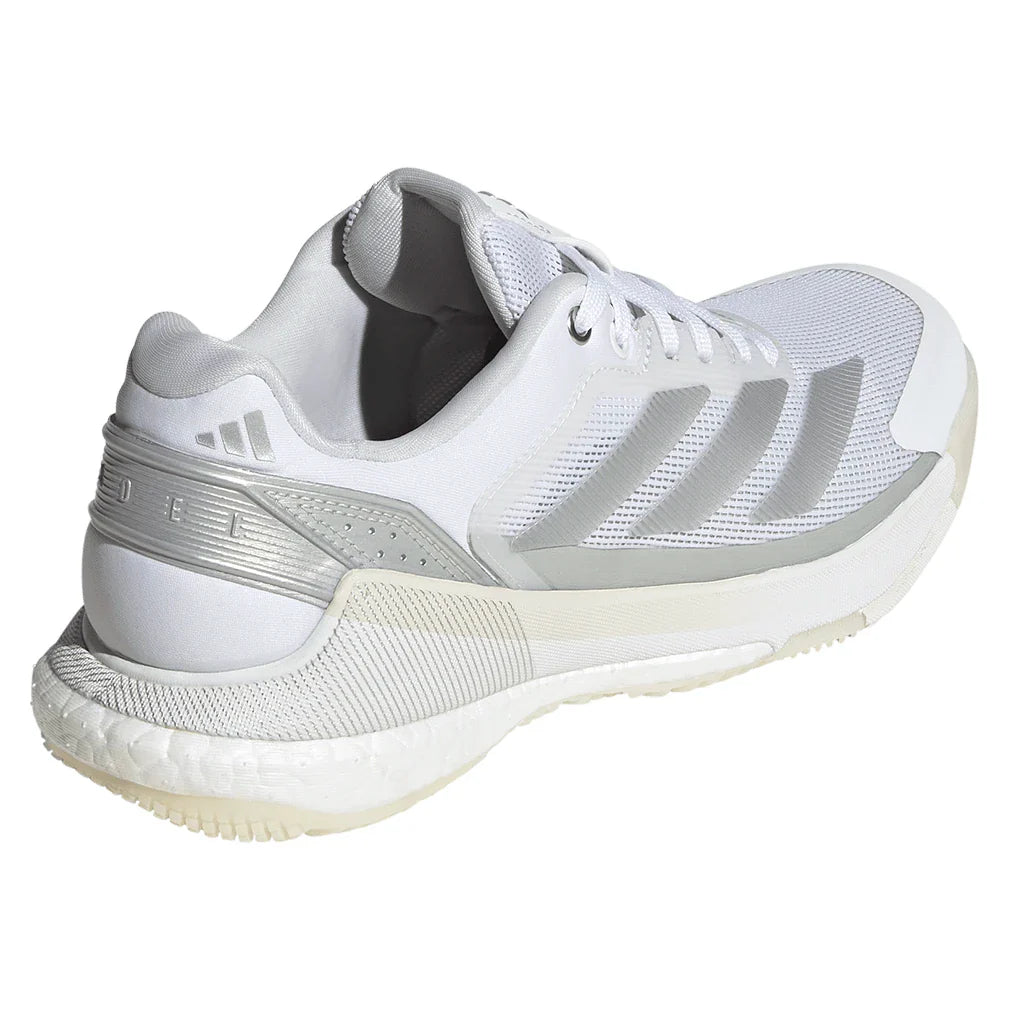 Women's Crazyquick Boost Padel Shoes White and Silver Metallic-Footwear-Adidas-JR4660-S26-4-Tennis Express