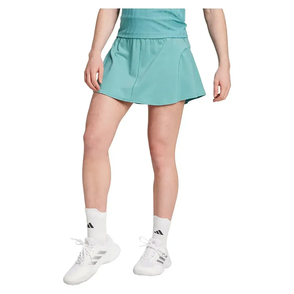 Women's CLIMACOOL Match Tennis Skort Powder Teal-Apparel-Adidas-JV8009_2-Tennis Express