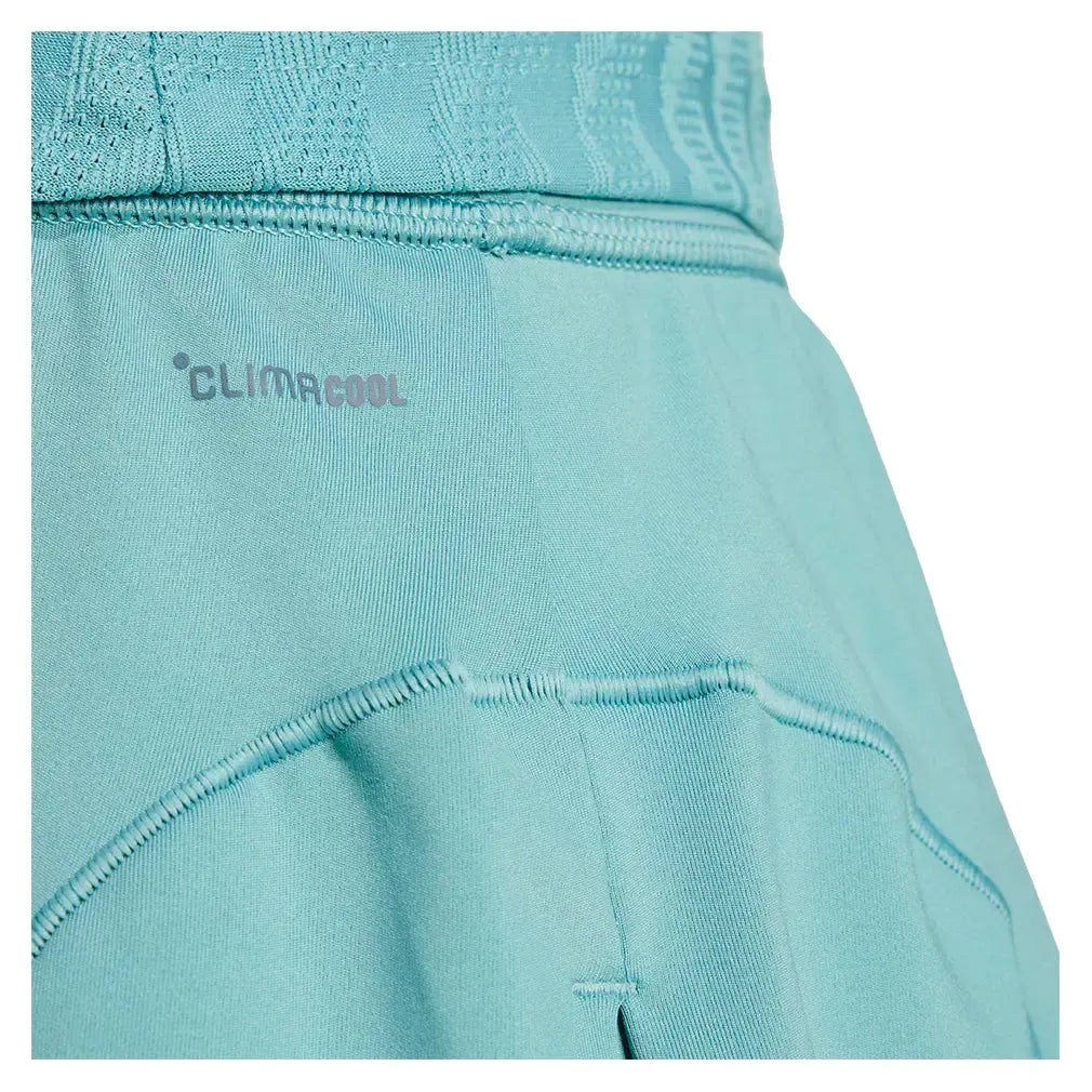 Women's CLIMACOOL Match Tennis Skort Powder Teal-Apparel-Adidas-JV8009_5-Tennis Express