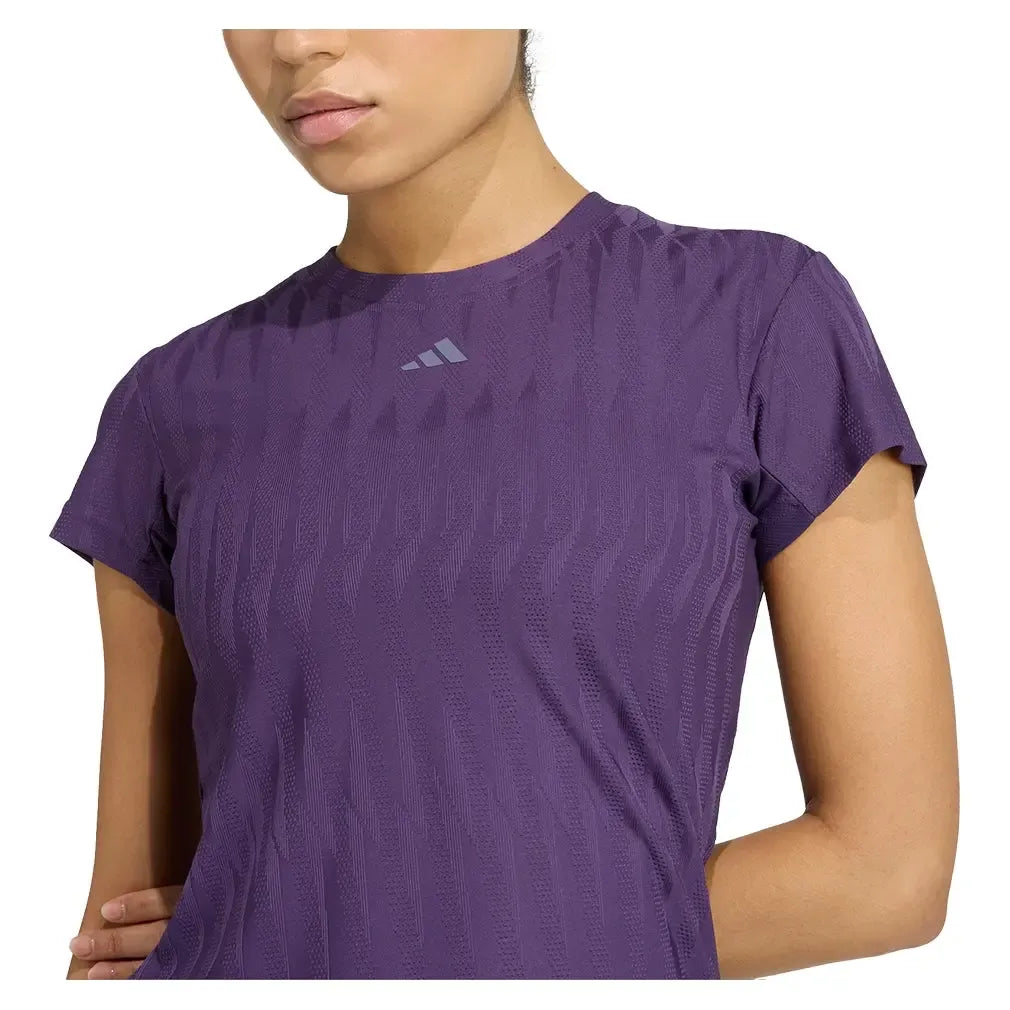 Women's Freelift CLIMACOOL Tennis Top Aurora Plum-Apparel-Adidas-JW3001-F25-6-Tennis Express