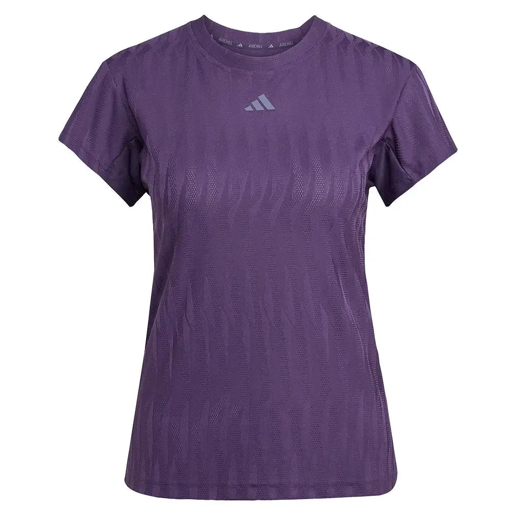 Women's Freelift CLIMACOOL Tennis Top Aurora Plum-Apparel-Adidas-JW3001_1-Tennis Express
