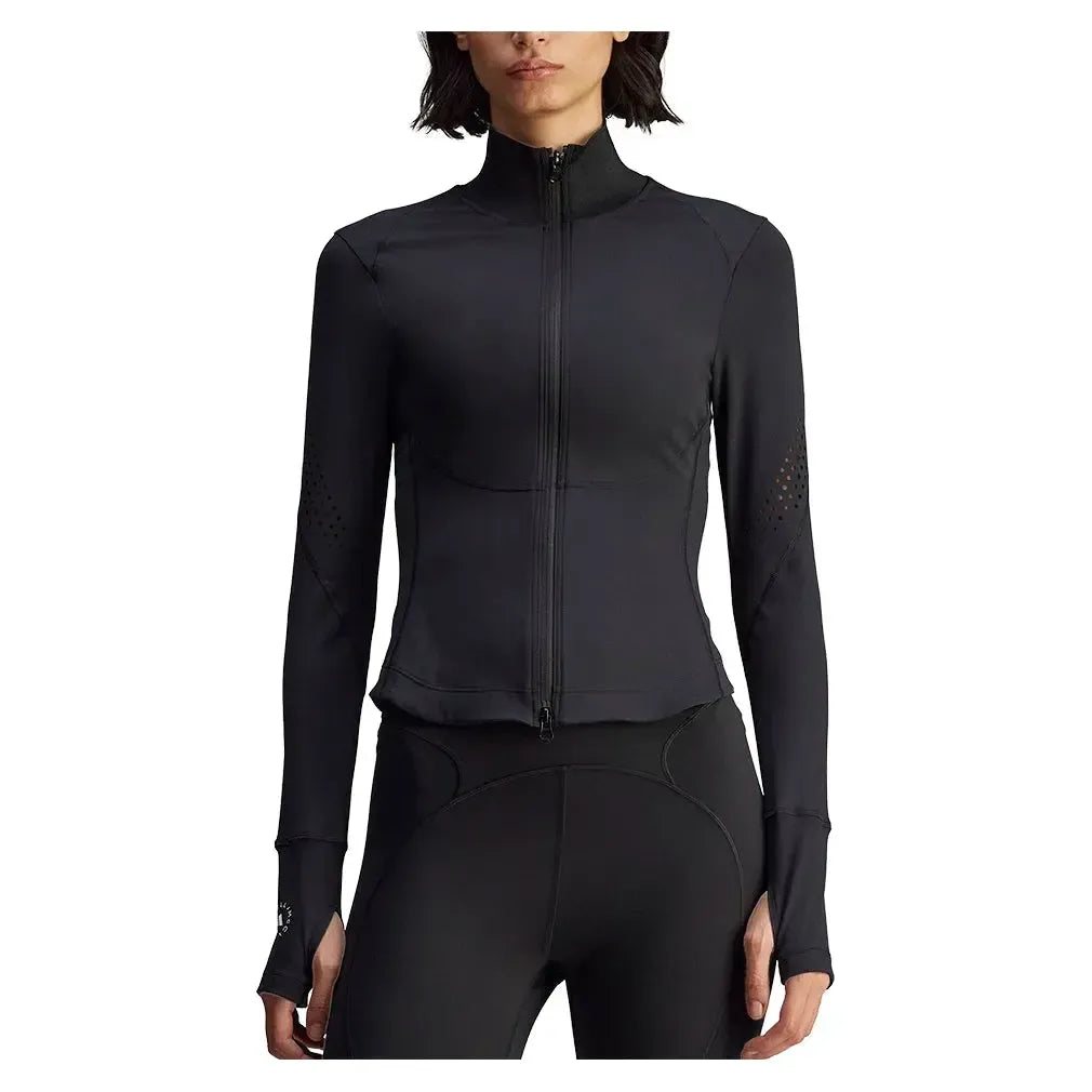 Women's Stella McCartney TruePurpose Training Midlayer Top Black-Apparel-Adidas-JW4551_2-Tennis Express