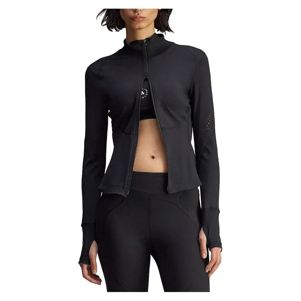 Women's Stella McCartney TruePurpose Training Midlayer Top Black-Apparel-Adidas-JW4551_4-Tennis Express