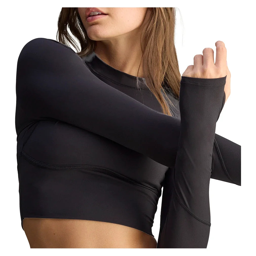 Women's Stella McCartney True Purpose Long Sleeve Training Top Black-Apparel-Adidas-, [current_file_name-Tennis Express