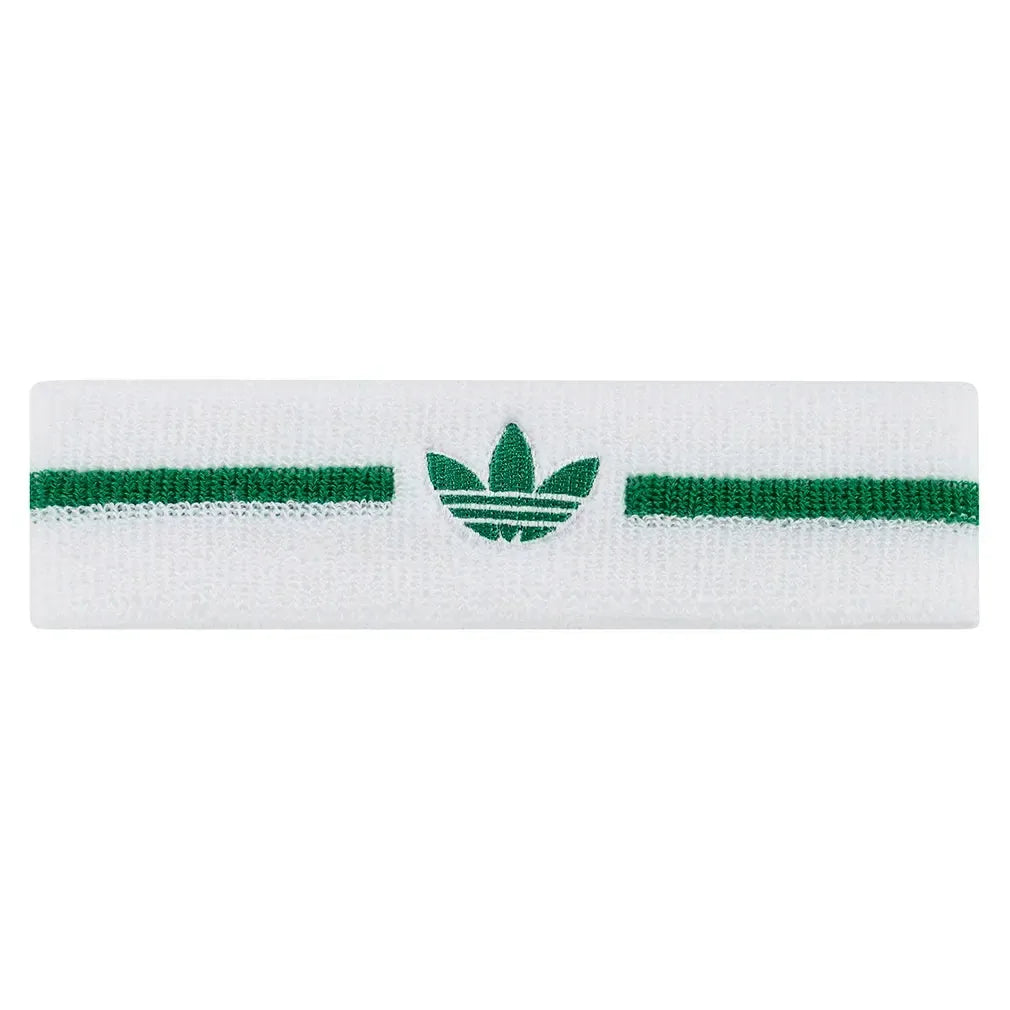 Juniors' OG Tennis Headband White and Green-Accessories-Adidas-JW6118-OSFY-F25-Tennis Express