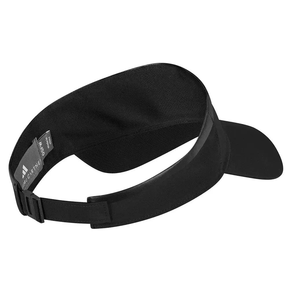 Women's Stella McCartney Training Visor Black and White-Apparel-Adidas-JY4083_2-Tennis Express