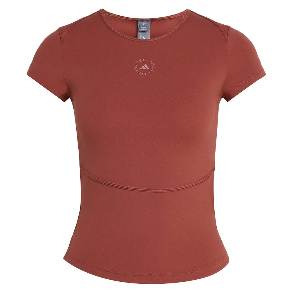 Women's Stella McCartney True Purpose Training Tee Burnt Sienna-Apparel-Adidas-XS-, [current_file_name-Tennis Express