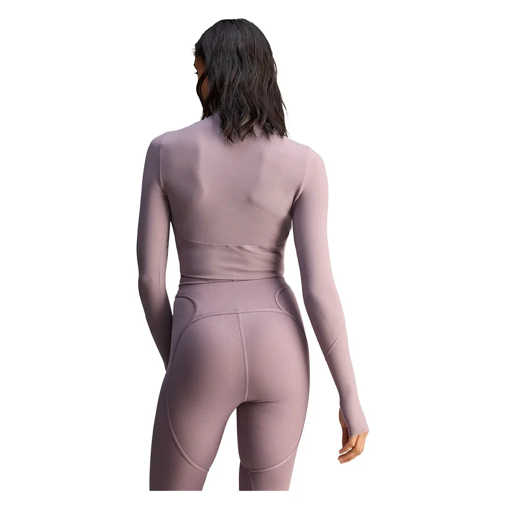 Women's Stella McCartney True Purpose Long Sleeve Training Top Legacy Purple-Apparel-Adidas-JY8142_3-Tennis Express