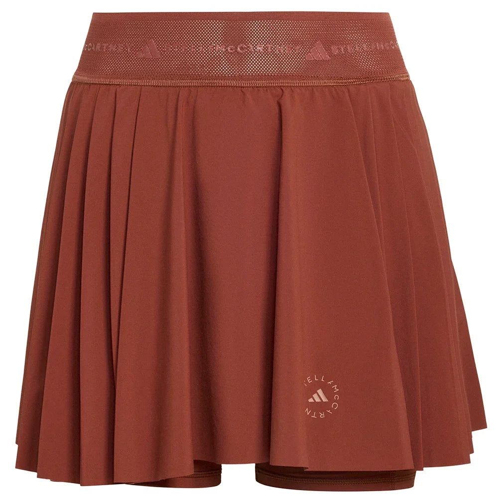 Women's Stella McCartney Pleated Training Skort Burnt Sienna-Apparel-Adidas-XS-, [current_file_name-Tennis Express