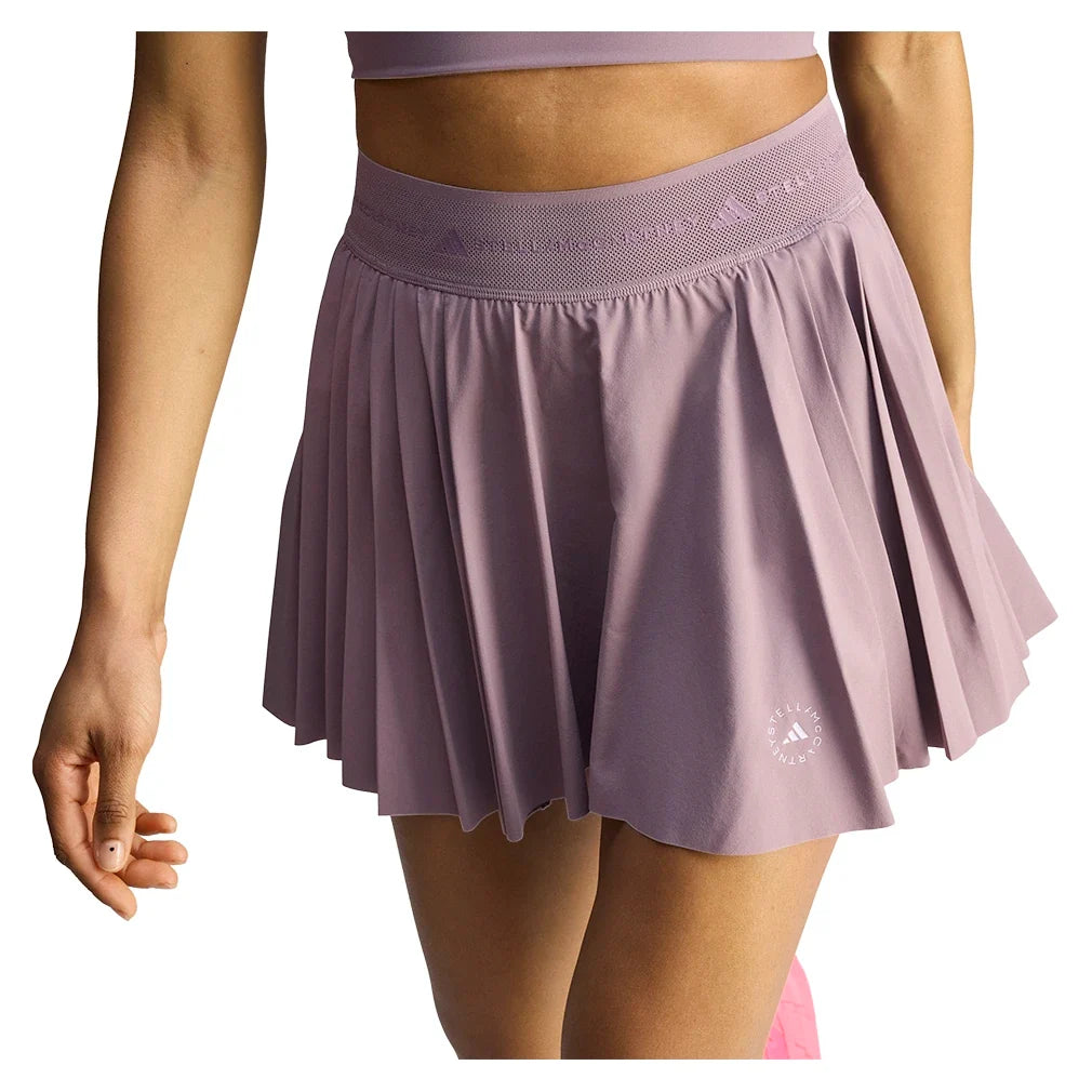 Women's Stella McCartney Pleated Tennis Skort Legacy Purple-Apparel-Adidas-JY8149_5-Tennis Express