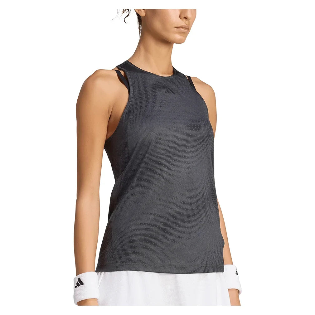 Women's Club Graph Tennis Tank Black-Apparel-Adidas-JZ4915-S26-1-Tennis Express