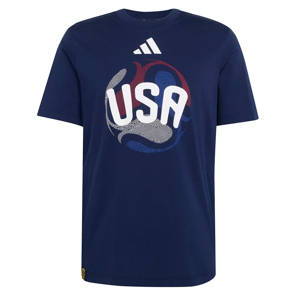 Men's USA World Cup 2026 OLP Soccer Tee Tena Blue,Apparel,Adidas,Tena Blue,XS,Tennis Express,JZ8930
