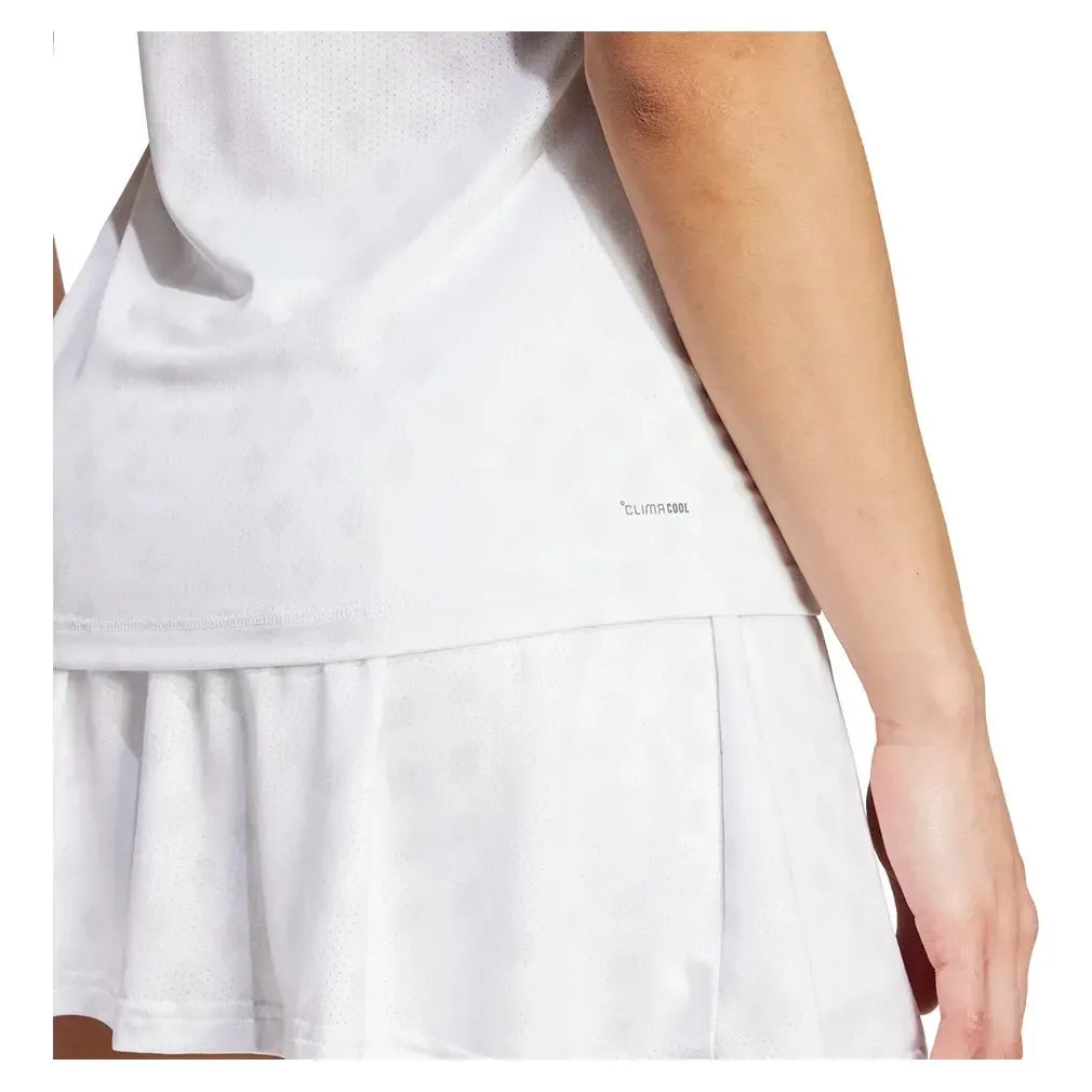 Women's Club Graphic Tennis Tank White and Dash Grey-Apparel-Adidas-KB8354_6-Tennis Express