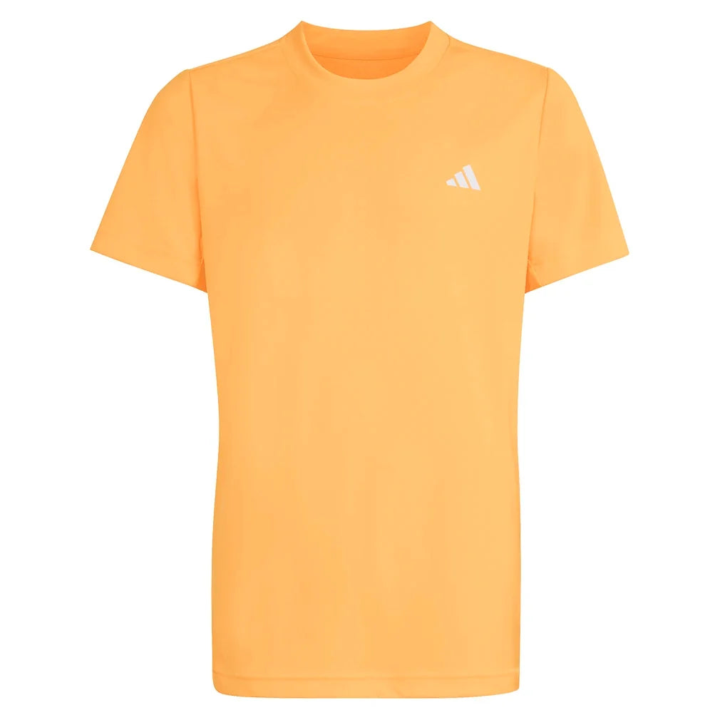 Boys' Club Tennis Tee Lucid Tangerine-Apparel-Adidas-KB9757-S26-1_86827a8b-b160-4e7b-8e78-77be75264b4d-Tennis Express