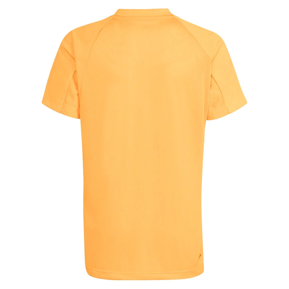 Boys' Club Tennis Tee Lucid Tangerine-Apparel-Adidas-KB9757-S26-2_de75838c-6ad7-44fb-9d16-61f4815ace0e-Tennis Express