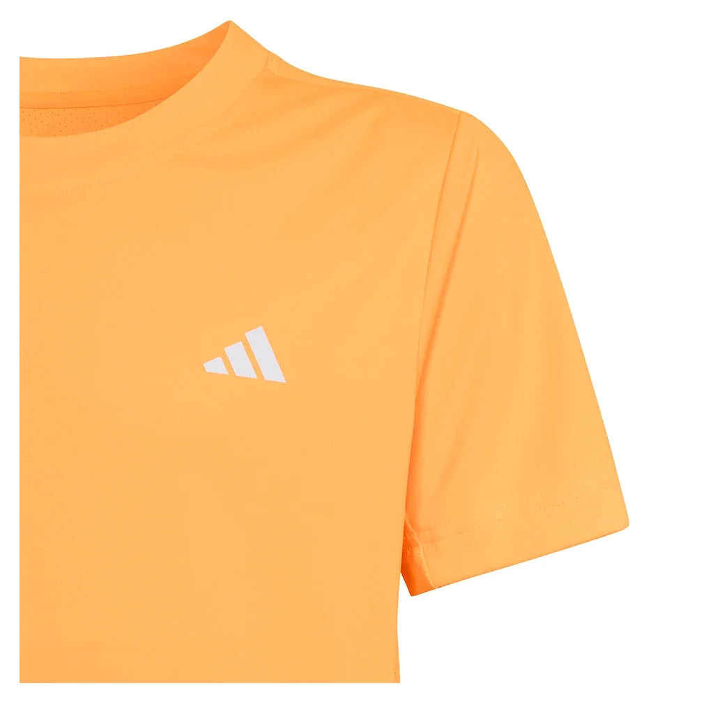 Boys' Club Tennis Tee Lucid Tangerine-Apparel-Adidas-KB9757-S26-6-Tennis Express