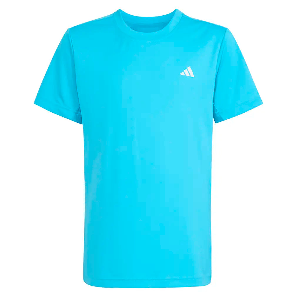Boys' Club Tennis Tee Signal Cyan-Apparel-Adidas-KB9758-S26-1-Tennis Express