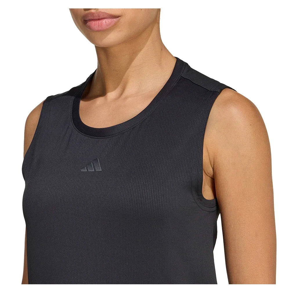 Women's Match Tennis Tank Black-Apparel-Adidas-KE6178-S26-3-Tennis Express