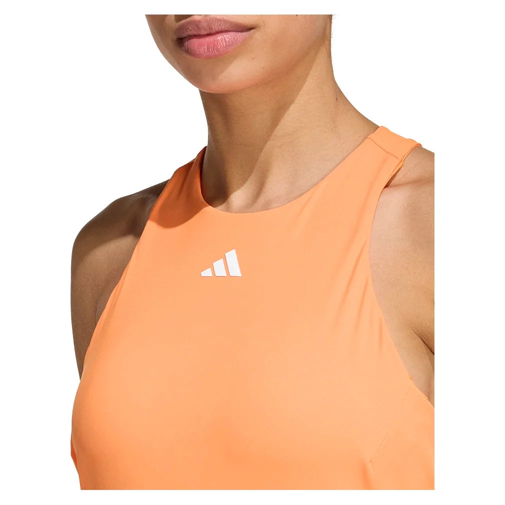 Women's Melbourne Y Tennis Tank Pure Orange-Apparel-Adidas-KE8862-S26-2-Tennis Express