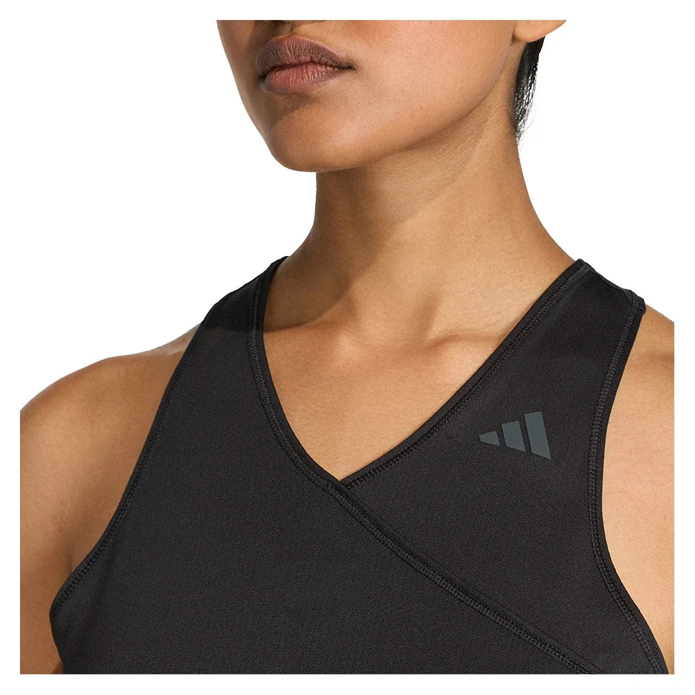 Women's Club V Tennis Tank Black-Apparel-Adidas-KF0968_3-Tennis Express