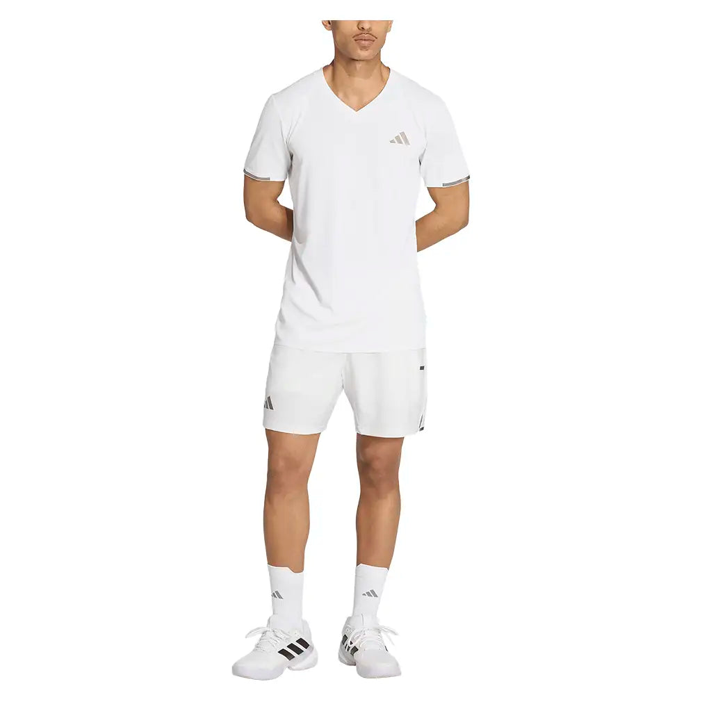 Men's London Freelift Pro Tennis Tee White,Apparel,Adidas,,,Tennis Express,KF5001-5
