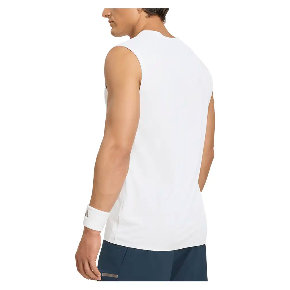 Men's London Sleeveless Tennis Tank White,Apparel,Adidas,,,Tennis Express,KF5006-4