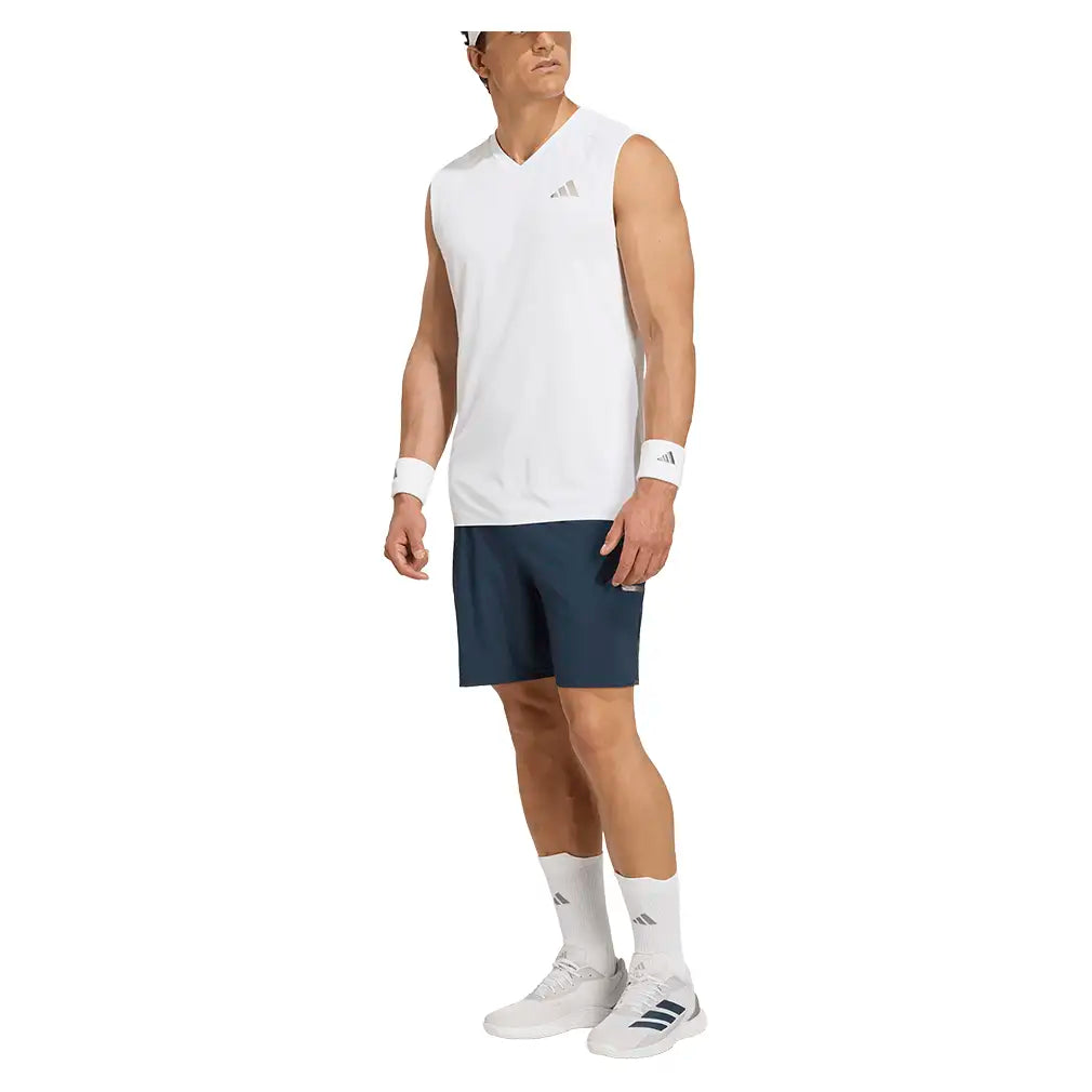 Men's London Sleeveless Tennis Tank White,Apparel,Adidas,,,Tennis Express,KF5006-5