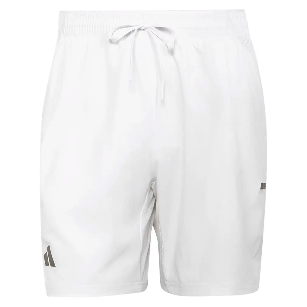 Men's London 7 Inch Tennis Short and Tight Set White,Apparel,Adidas,White,XS,Tennis Express,KF5008-1