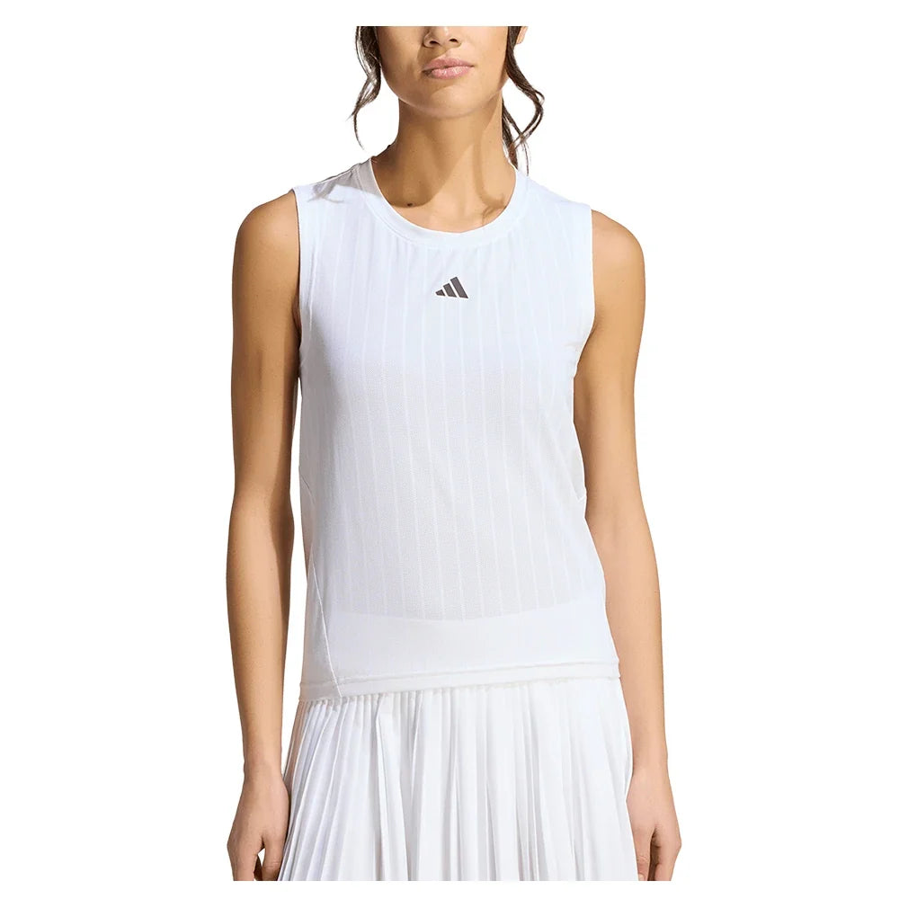 Women's Melbourne Pro Tennis Tank White-Apparel-Adidas-KG3683-S26-3-Tennis Express