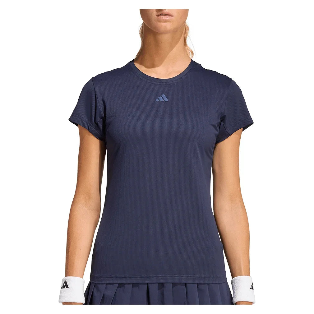 Women's Freelift Tennis Tee Legend Ink-Apparel-Adidas-KG7356-S26-1-Tennis Express