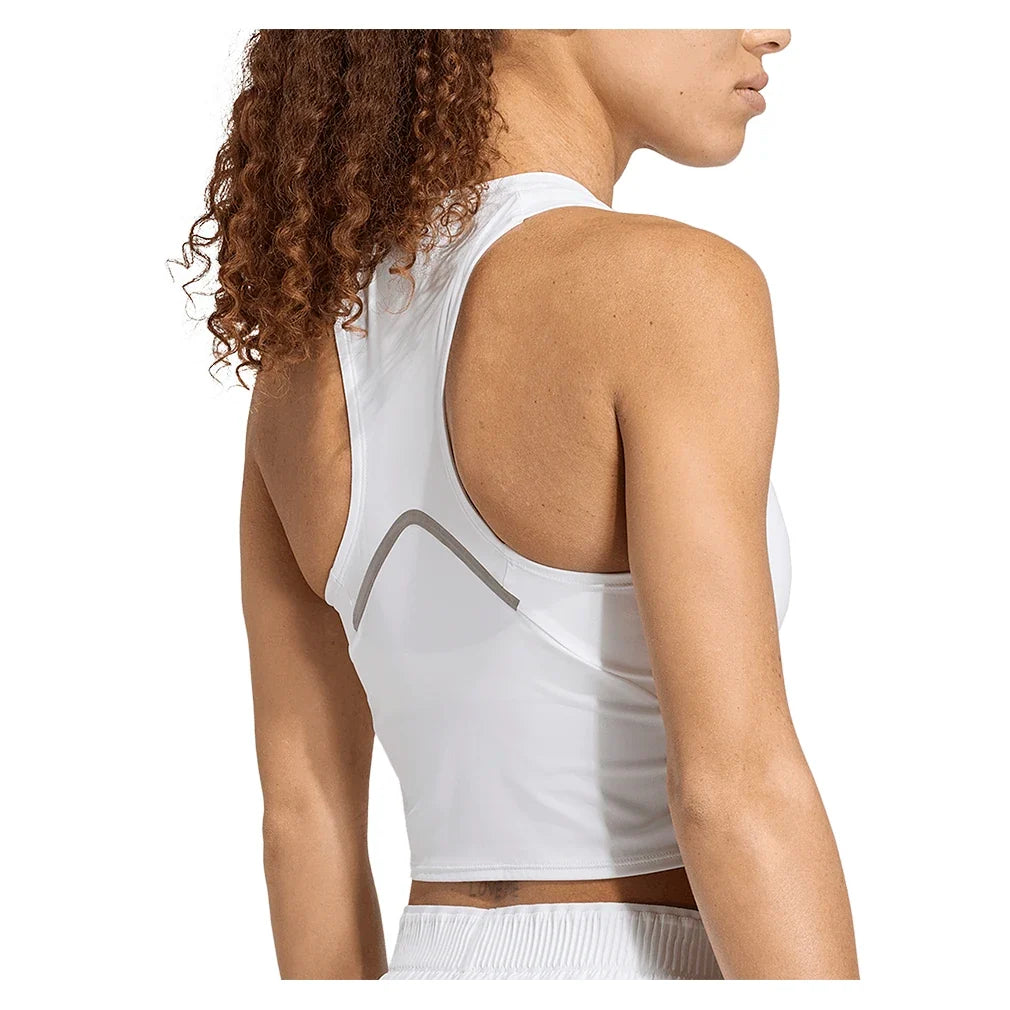 Women's London Pro Y Tennis Tank White,Apparel,Adidas,,,Tennis Express,KH1113-2