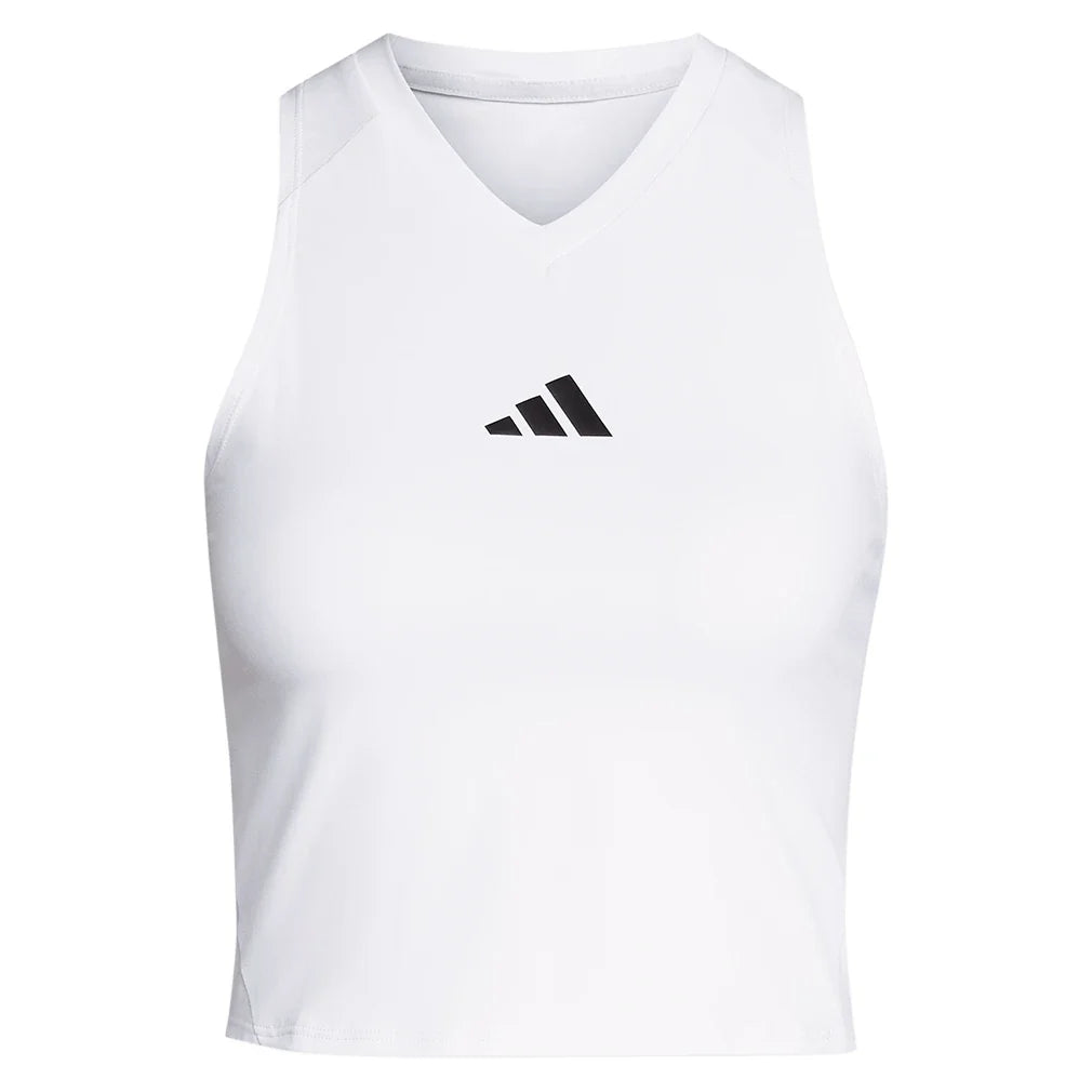 Women's London Pro Y Tennis Tank White,Apparel,Adidas,White,XS,Tennis Express,KH1113