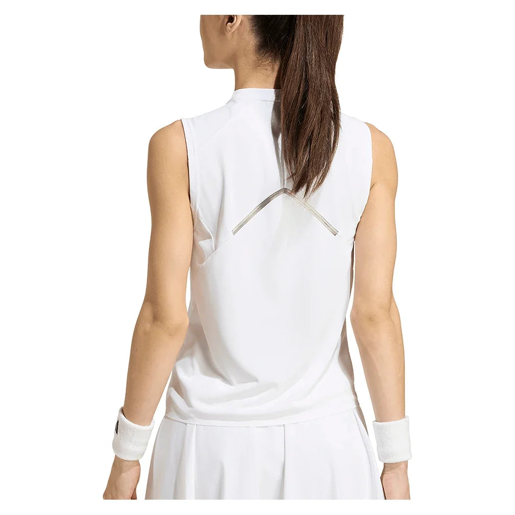 Women's London Match Pro Tennis Tank White,Apparel,Adidas,,,Tennis Express,KH1114-2