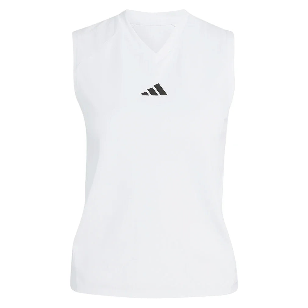 Women's London Match Pro Tennis Tank White,Apparel,Adidas,White,XS,Tennis Express,KH1114