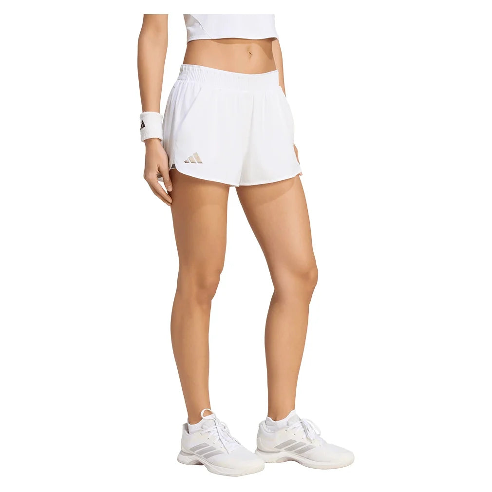 Women's London Pro Tennis Shorts White,Apparel,Adidas,,,Tennis Express,KH1119_2