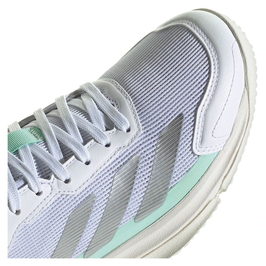 Women's Courtquick Padel Shoes White and Silver Metallic,Footwear,Adidas,,,Tennis Express,KI3592-F26-7