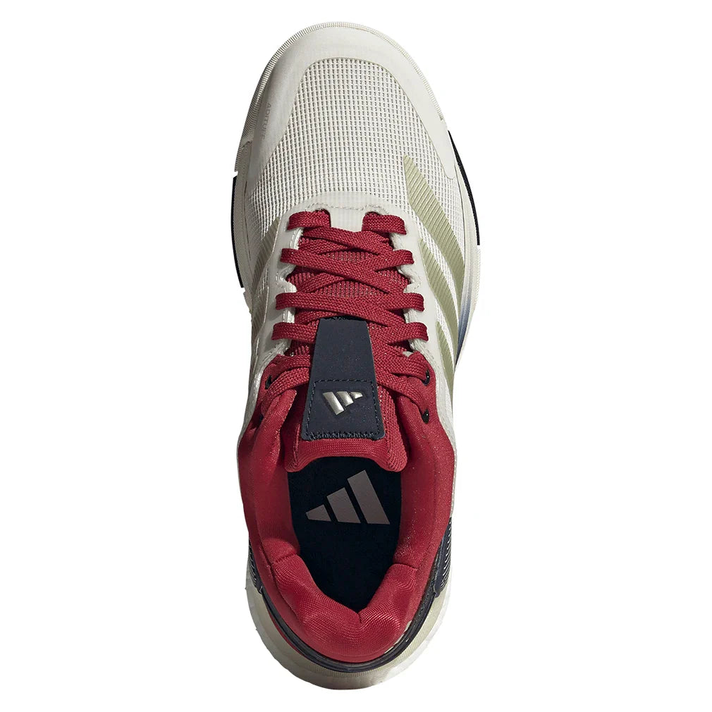 Women's Crazyquick Boost Padel Shoes Core White and Ice Gold Metallic-Footwear-Adidas-KJ3654-S26-3-Tennis Express