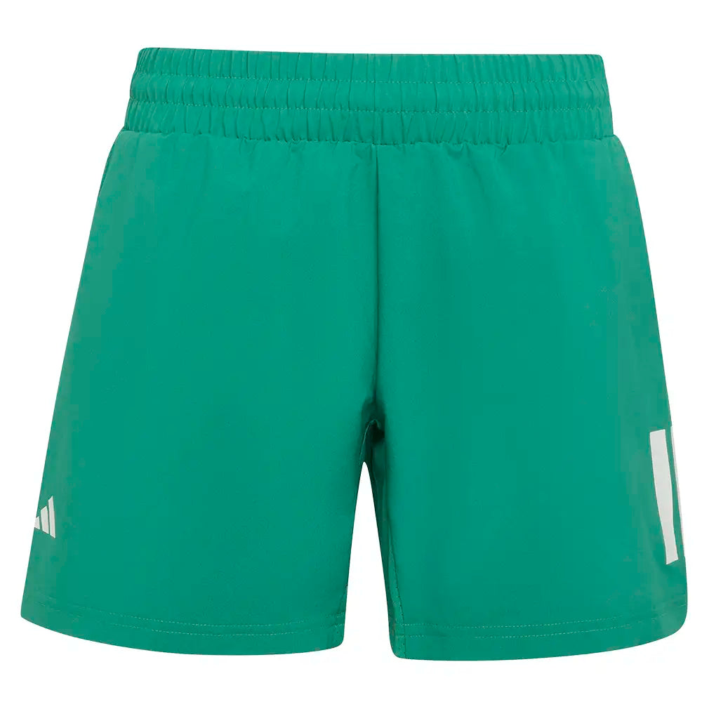 Boys' Club 3 Stripe Shorts Semi Court Green,Apparel,Adidas,Semi Court Green,XS,Tennis Express,KQ7995-1