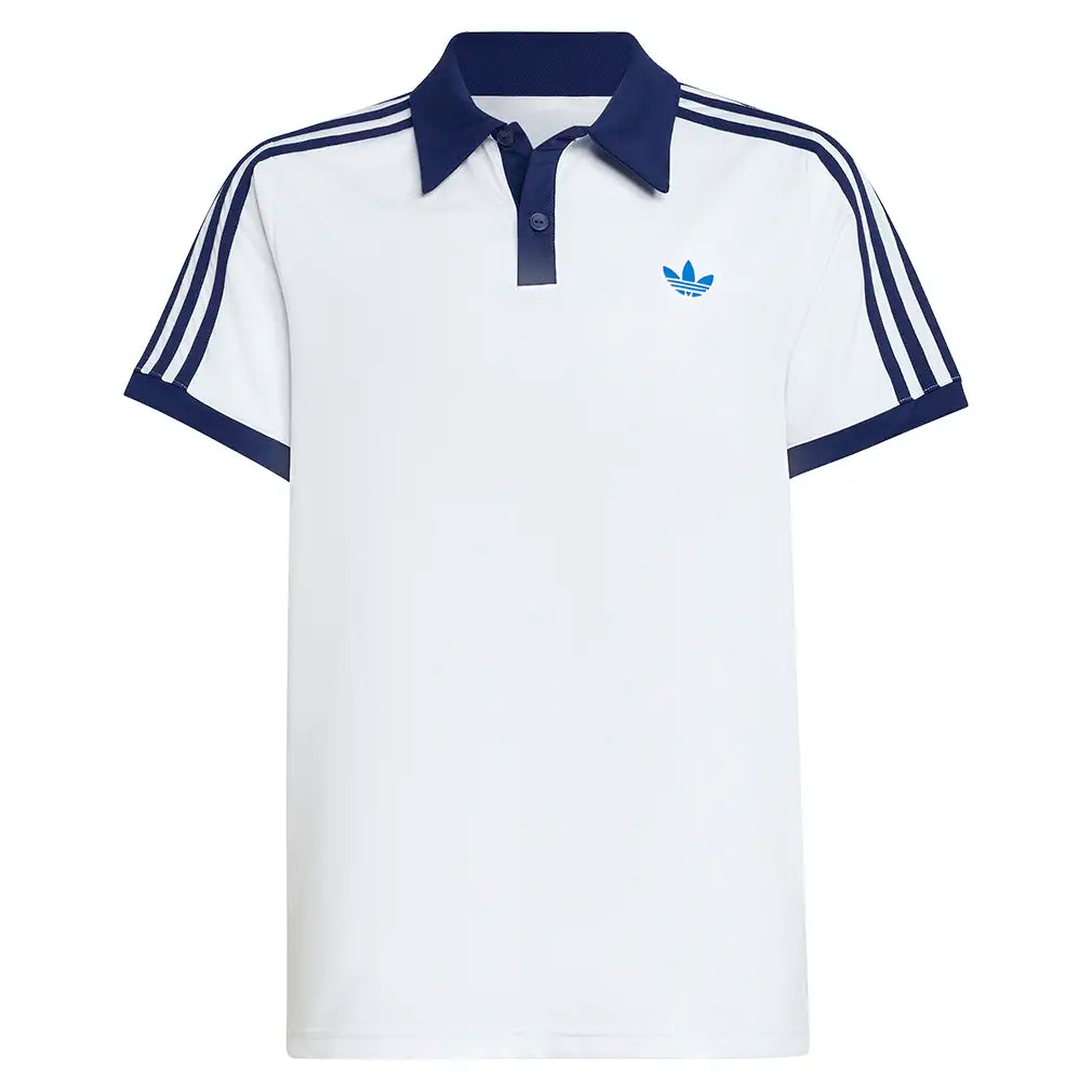 Boys' Classics Tennis Polo White,Apparel,Adidas,White,XS,Tennis Express,KQ7999-1
