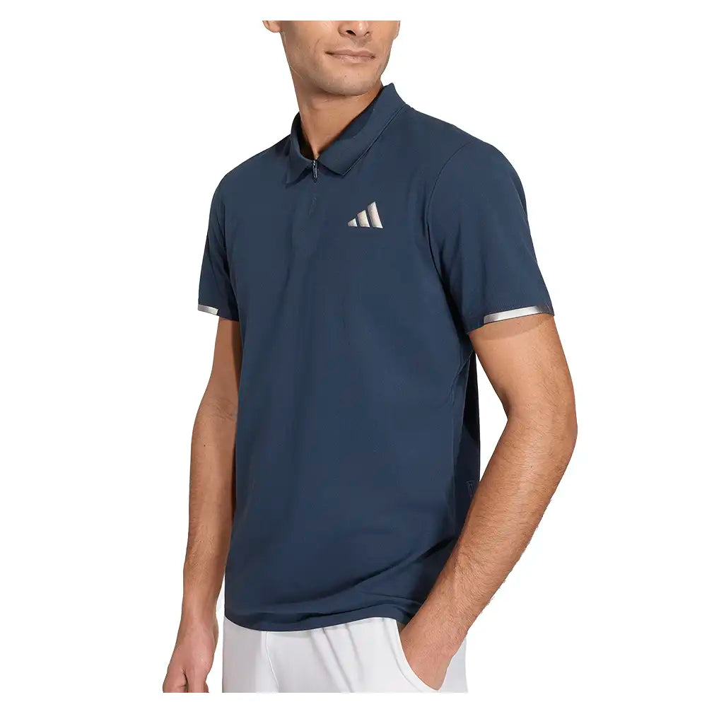 Men's London Freelift Pro Tennis Polo Aurora Ink,Apparel,Adidas,,,Tennis Express,KR0479-3