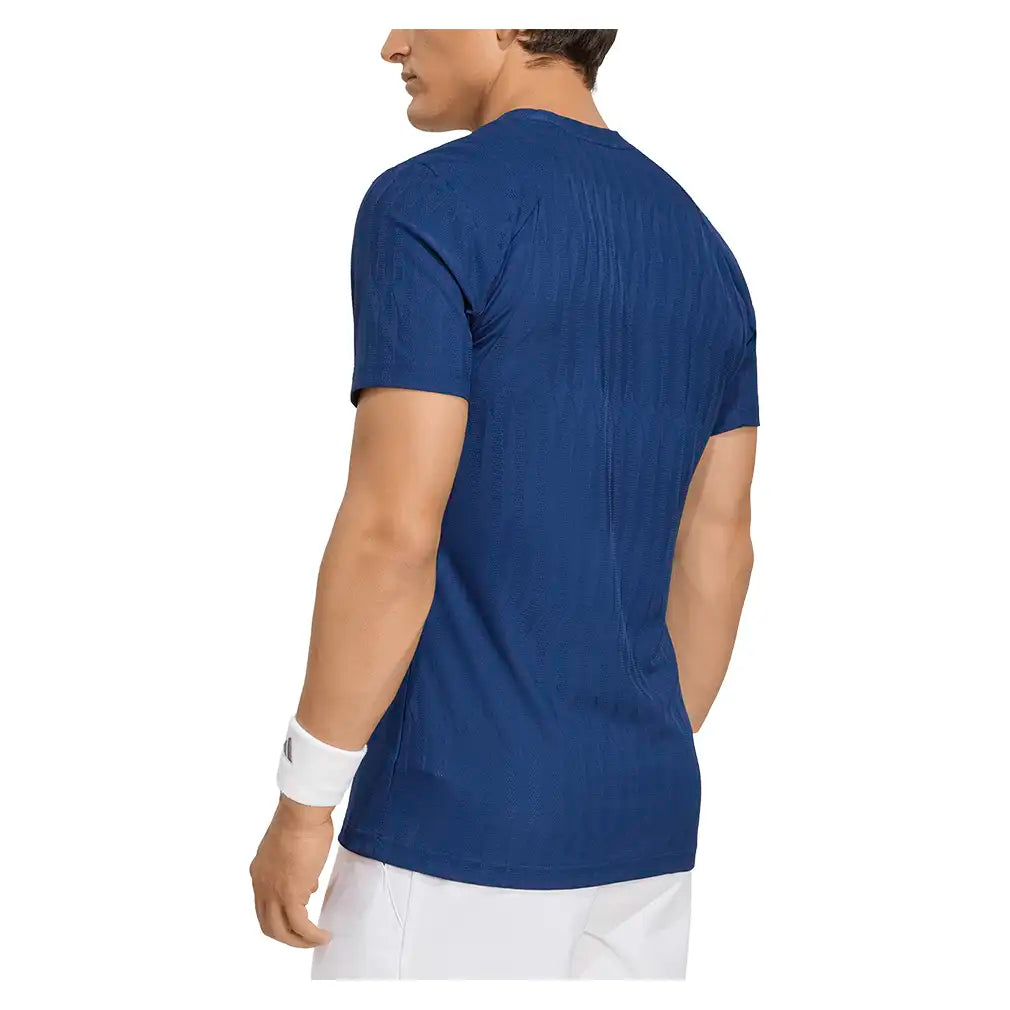 Men's GameSet Freelift Tennis Tee Dark Blue,Apparel,Adidas,,,Tennis Express,KR0500-4